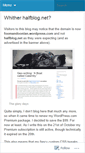 Mobile Screenshot of halfblog.net