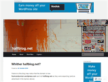 Tablet Screenshot of halfblog.net